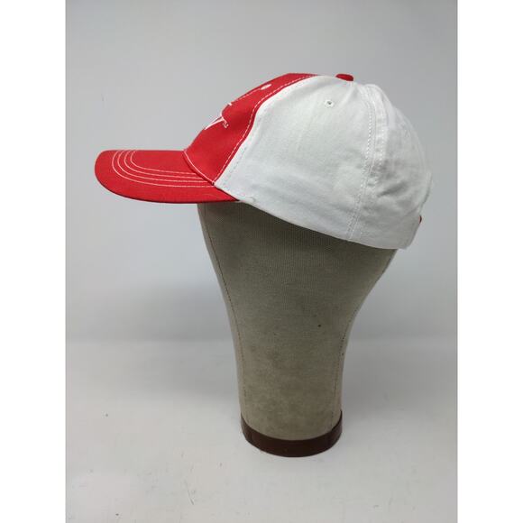 FLW Major League Fishing Strapback Hat Red & White Embroidered Logo SEE DESC - Picture 4 of 9